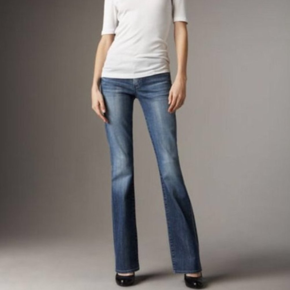 Citizens Of Humanity Blue Elle Low Waist Boot Cut Jeans - Picture 1 of 13